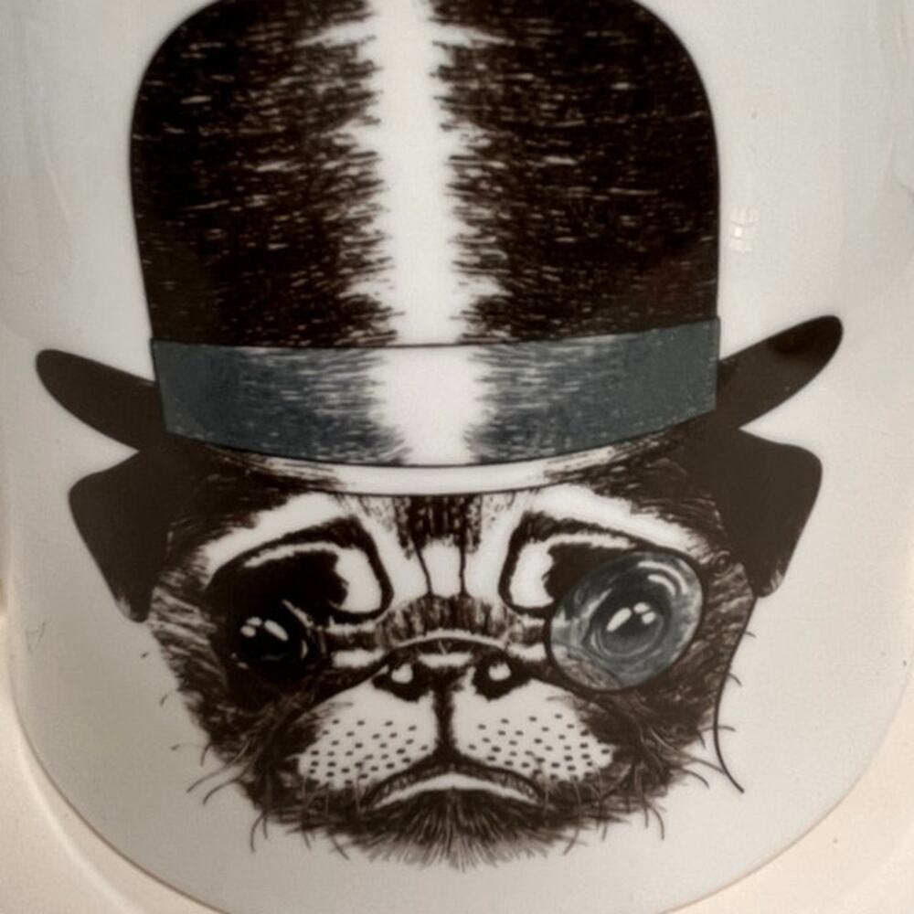 Jameson & Tailor Whimsical Pug w/Tophat & Monocle Teapot - Picture 3 of 12